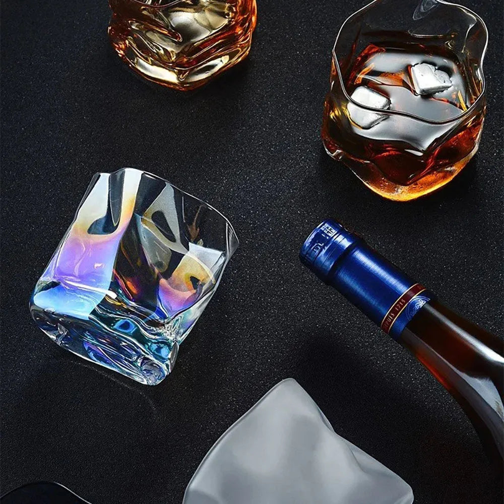 Handmade Japanese Style Whiskey Glass Cup. Origami Shaped